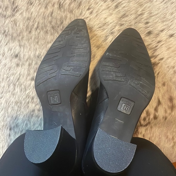 🔥🐎 Kenneth Cole Reaction Black Leather Wild West Ankle Boots, Sz 6.5 - Picture 7 of 8